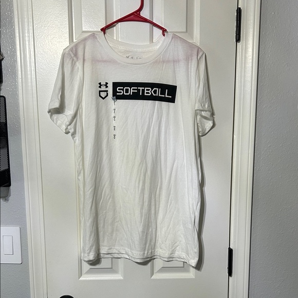 Under Armour Tops - Under Armour White Softball Tee
